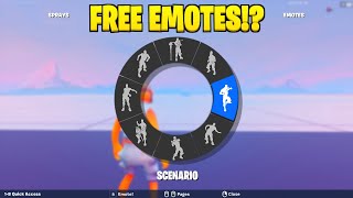 How To Get EVERY EMOTE For FREE in Fortnite New Map Code [upl. by Cordie]