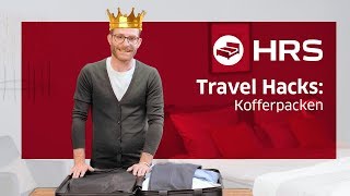 ► Platzsparend Kofferpacken 10 Tipps ✓ Besser unterwegs mit HRS ║Koffer packen hacks [upl. by Ayana599]