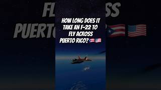 How fast can an F22 fly across Puerto Rico f22 raptor fighterjet aviation jet msfs2020 plane [upl. by Aisatsana826]