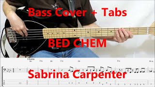 Sabrina Carpenter  Bed Chem BASS COVER TABS preview [upl. by Ancier445]