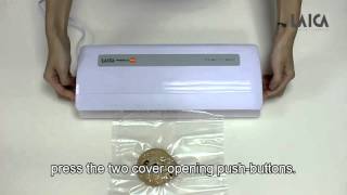 Laica vacuum packaging machine VT3112 How to use [upl. by Julis]