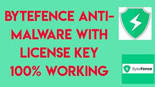 HOW TO DOWNLOAD amp INSTALL BYTEFENCE ANTIMALWARE WITH LICENSE KEY 100 FREE2020 [upl. by Rosalynd]