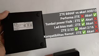 Android tv box ZTE B866F versus Akari AX810 [upl. by Kamilah]