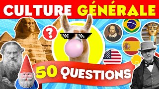 Quiz Culture Générale  50 QUESTIONS en Français pour TESTER VOS COMPÉTENCES 🎓🔥💡 [upl. by Wardlaw286]