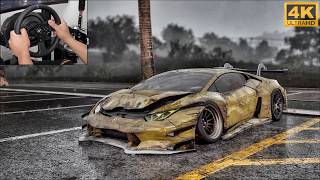 Rebuilding a LAMBORGHINI HURACAN GT3 Performante 900HP  NFS HEAT  Thrustmaster T300RS Gameplay [upl. by Aneral619]