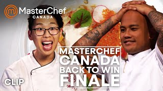 Christopher vs Andy vs Thea in the Finale  MasterChef Canada  MasterChef World [upl. by Noivart]