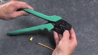 Panduit CT1550 Herramienta para crimpear terminales terminal crimping tool [upl. by Elery907]