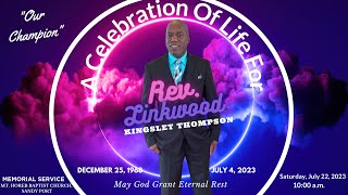 Celebrating The Life Of Rev Linkwood Kingsley Thompson [upl. by Lyred]