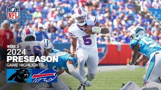 Carolina Panthers vs Buffalo Bills  2024 Preseason Week 3 Game Highlights [upl. by Enna]