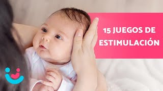 Cómo ESTIMULAR a un BEBÉ de 1 mes 👶🏻🧸 15 Juegos [upl. by Garneau]