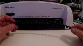 Fellowes Starlet 2 Binding Machine Demonstration [upl. by Drusy24]