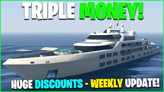 DOUBLE amp TRIPLE MONEY DISCOUNTS amp LIMITED TIME CARS IN DEALERSHIPS  GTA ONLINE WEEKLY UPDATE [upl. by Ssitruc]