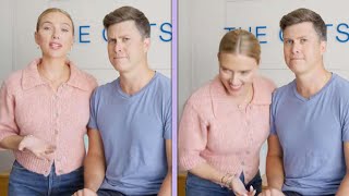 Colin Jost RIBS Scarlett Johansson in Blooper Reel [upl. by Ahseinat]