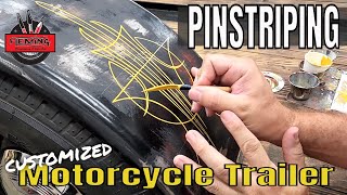 Transforming A Motorcycle Trailer With Pinstriping [upl. by Yssenhguahs]