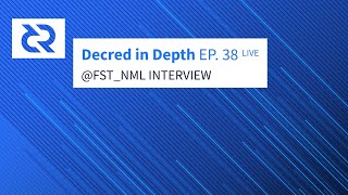 fstnml Interview Decred in Depth live Decred and Thorchain Integration [upl. by Autum]