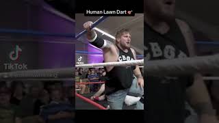 Human Lawn Dart 🎯 Shorts Wrestling LawnDart [upl. by Lorna187]