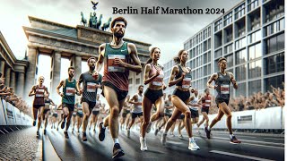 Berlin Half Marathon 2024 Complete Route Highlights [upl. by May]