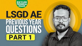 LSGD AE  PYQ Discussion  Part 1  Civil Engineering  Free classes Xylem Technical Exams [upl. by Einnal]