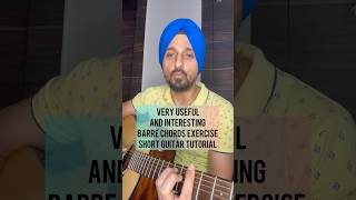 Very useful and interesting barre chords exercise for guitar beginners  Tutorial by Sanmeet Bagga [upl. by Trebron]