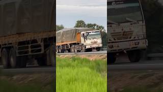 TRUCK TRAILER DRIVES ON THE ROAD heavytruck trucktrailer dozer trucking truckdriver truck [upl. by Janicki]