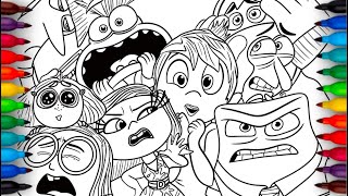 Inside Out 2 Coloring Pages  How to COLOR all Characters Emotion  Satisfying Colouring  NCS [upl. by Arvind]