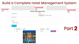 Build a Hotel Management System in Laravel 11 Part 2  Full Project Tutorial [upl. by Htedirem850]