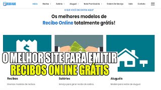 SITE PARA EMITIR RECIBO ONLINE  COMO EMITIR UM RECIBO  RECIBO SIMPLES  RECIBO ONLINE GRÁTIS [upl. by Riccardo]