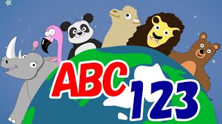 Learn Animals for Children  Kids Vocabulary English for Kids amp Animal Alphabet From ABC Fun [upl. by Knowles]