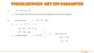 Wiskunde  Werken met parameters [upl. by Naitsirt32]