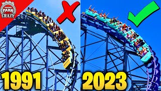 Top 10 MOST IMPROVED Roller Coasters  Glow Ups [upl. by Airtemed464]