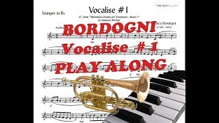 M Bordogni  Vocalise 1 Play along [upl. by Devinna941]