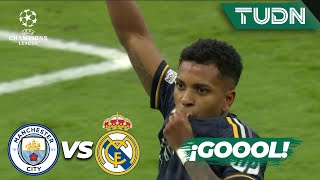 ¿Quién más GOOOL de Rodrygo  Man City 01 Real Madrid  UEFA Champions League 202324  4tos TUDN [upl. by Oemor]