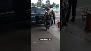 Sanya Malhotra spotted at Airport ❤️ sanyamalhotra bollywood trending shortsviral trend reels [upl. by Sieber]