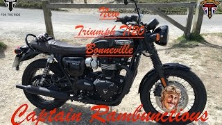 The New Bonneville T120 Black  Ride amp Review [upl. by Suryt]