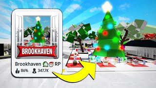 LA NUEVA ACTUALIZACIÓN DE NAVIDAD EN BROOKHAVEN 🏡RP [upl. by Ydnas796]