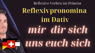 Reflexive Verben im Dativ Konjugation und Beispielsätze A1 A2 B1 B2 [upl. by Salter]