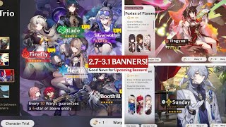 NEW UPDATE 27 To 33 Banner ROADMAP Speculation  Reruns amp Tingyun Sunday  Honkai Star Rail [upl. by Mary938]