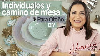 Cómo hacer manteles individuales y camino de mesa para otoño  diy [upl. by Bevus]