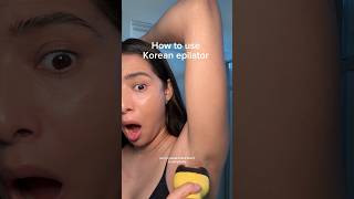 How to us an epilator so its less painful hardwax shaving waxing epilator hairremoval [upl. by Eeramit63]