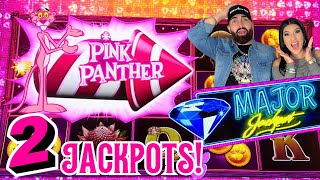 OMG 2 JACKPOTS EN PINK PANTHER SLOT MACHINE ULTIMO GIRO MAGICO EN SEMINOLE HARD ROCK TAMPA [upl. by Atteuqehs]