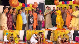 😊Bhanje Da Haldi Function  Mandeep Vlogs  Mandeep Kaur [upl. by Stanley356]