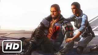 Erron Black Shooting Jax Scene  Mortal Kombat Story [upl. by Elyod490]