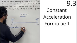 Edexcel AS Level Maths 93 Constant Acceleration Formulae 1 [upl. by Devy513]