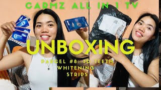 Unboxing Parcel 8 3D Teeth Whitening Strips [upl. by Irrol96]