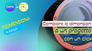 CANVA Ridimensionare un progetto con un click [upl. by Ynes976]