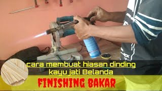 cara finishing kayu jati Belanda [upl. by Servetnick188]