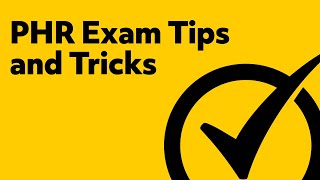 PHR Exam Tips amp Tricks [upl. by Filipe404]