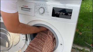 Stress test CARPET wash in Bosch washing machine [upl. by Kooima]