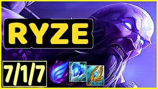 RYZE VS YASUO  717 KDA MID GAMEPLAY [upl. by Arney686]