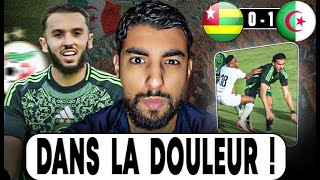 LAlgérie se QUALIFIE dans la DOULEUR   Debrief Togo 0 vs 1 Algérie Qualif CAN Maroc 2025 [upl. by Nyrrek]